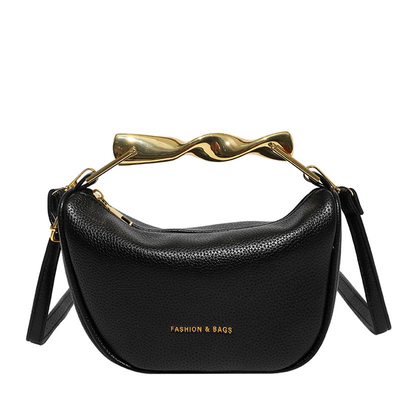 

2025 Fashion New Solid Zipper PU Square Shoulder Crossbody Bags Personality Retro Hot Trendy Stylish Design Handbags for Women чёрный