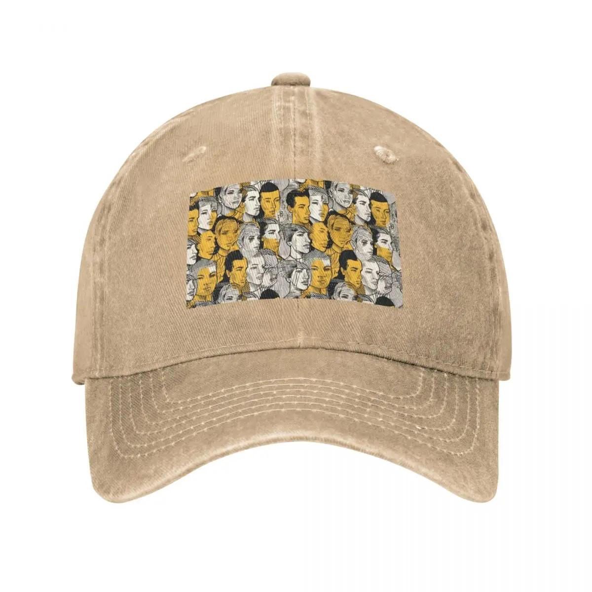 

WearablePrivacy Modified anti-surveillance disable facial recognition pattern Baseball Cap Anime Hats For Women Unisex s