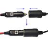 12V Car Cigarette Lighter Plug Male To Male Car Charger Extension Cable with 16AWG Pure Copper Wire LED 15A Fuse 1M Plug Charger Cord for Devices and