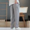 ROMON Men's Summer Loose Straight Linen Pants