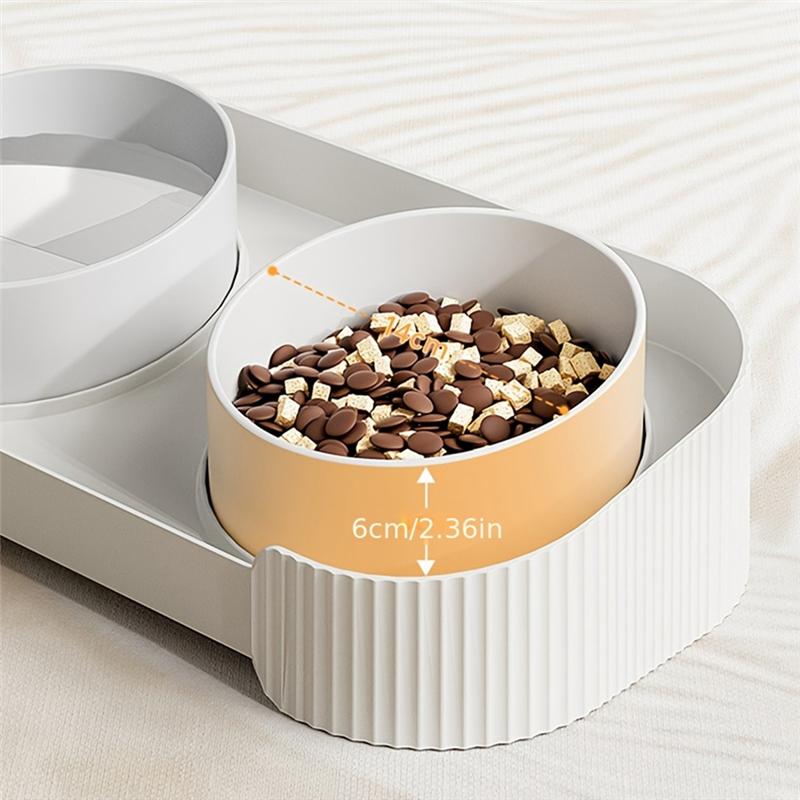 Pet Cat Bowl Elevated Cat Feeder Large Capacity Pet Feeding Bowl For Small Dogs Cats Pet Supplies
