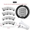 Magnetic False Eyelashes Set With Eyelash Curler Soft Natural Full Strip Reusable No Glue