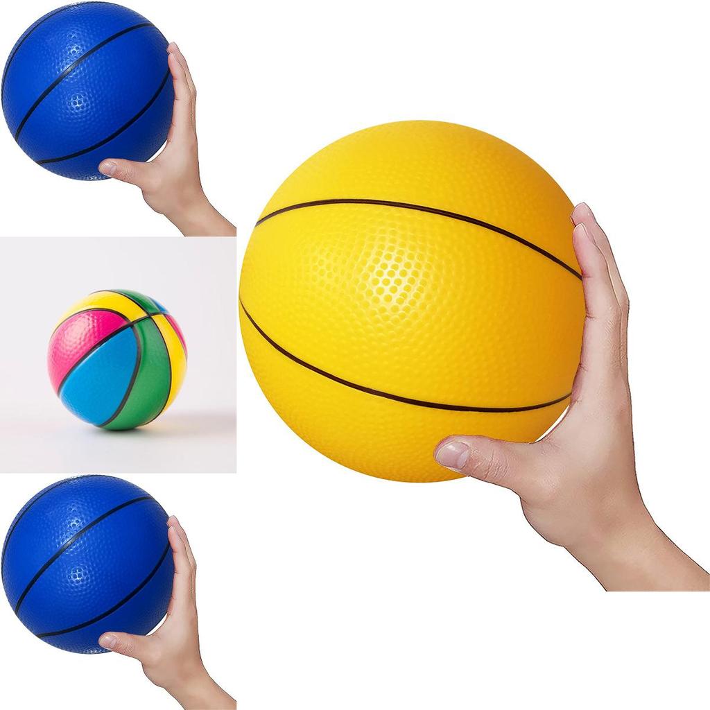 Pvc Inflatable Basketball Durable Outdoor Sports Ball For Kids 18cm Blue