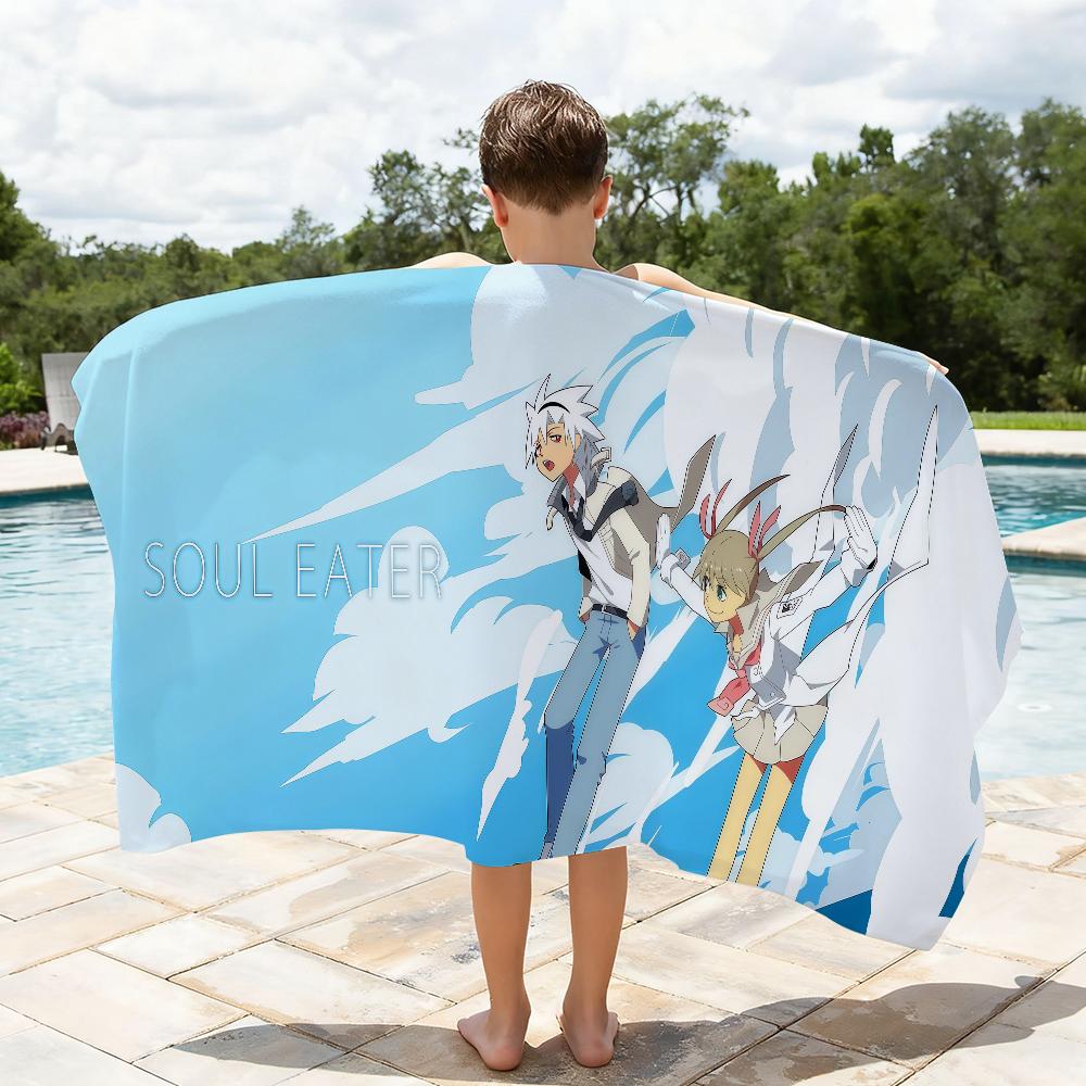 Anime Soul Eater Towel Quick Drying Beach Towels Are Suitable For Swimming Pools Camping Yoga And The Gym