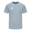 SS25 Simple Breathable Round Neck Short Sleeve T-Shirt Unisex Tops Gray Blue ADICLTS24CTKP-PBW