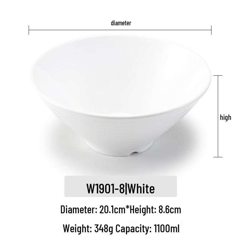 A5 Melamine Ramen Noodle Bowl