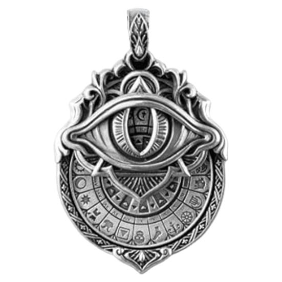 Collier Tarot Vision Pendentif Œil Voyant Collier Symbole Carte de Tarot