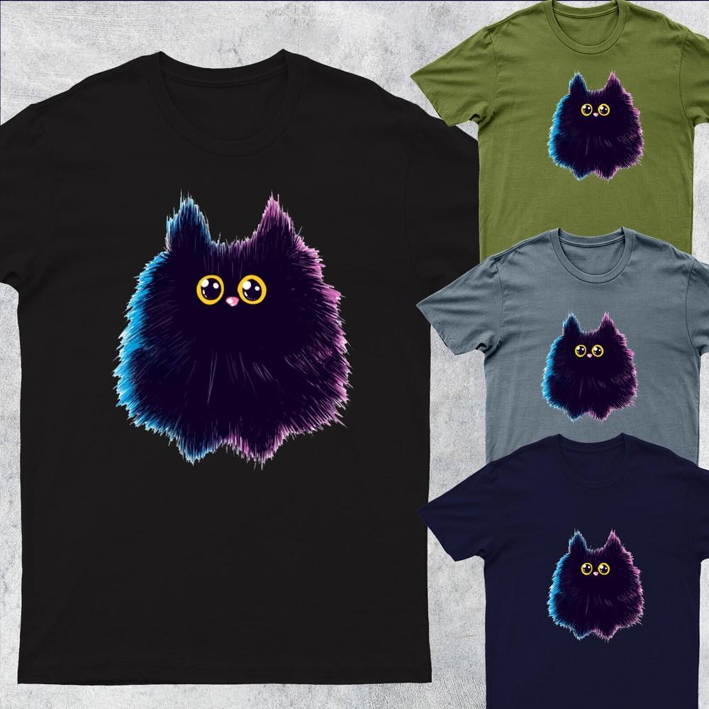 Fluffy Bubble Cat Classic Mens T-Shirt DG P1 PR