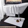 Hilton Hotel Cotton Bathroom Mat: Absorbent, Non-Slip, Machine Washable Rug