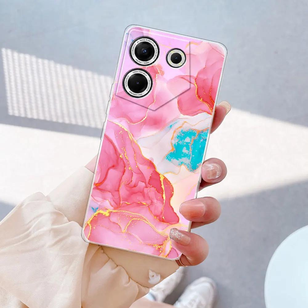 Für Tecno Camon 20 Pro 5G Hülle Klare Silikon Weiche TPU Handyhüllen Abdeckung Für Tecno Camon 20 Hülle Für Tecno Camon 20 Pro Hüllen