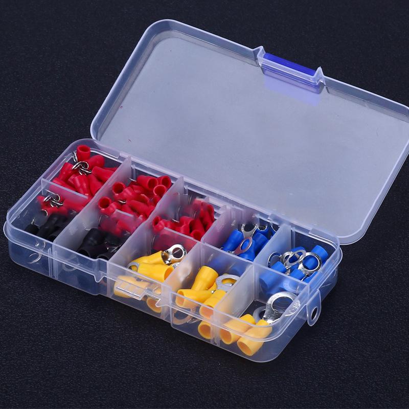 100/280/300/480PCS Insulated Cable Connector Wire Crimp Spatula Butt Ring Fork Kit Ring Lug Rolled Terminal Kit