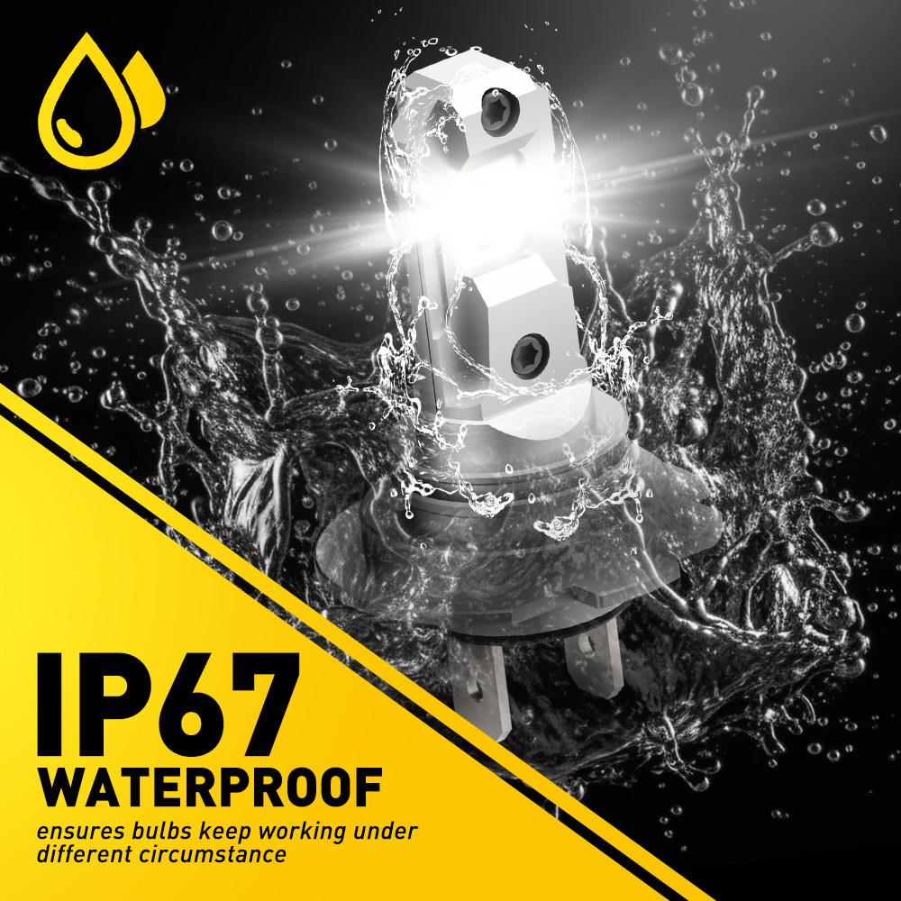 AUXITO 2X H7 LED Canbus Headlight Bulb for Volkswagen Golf 5 6 7 mk6 mk7 Volvo v50 v70 Toyota Auris Honda Civic 360 H7 LED Light