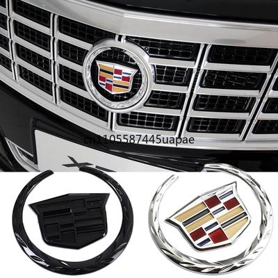 Car Rear Trunk Boot Front Head Grille Badge ABS Plastic Chrome 3D Logo Emblem for SRX ATS XTS Auto Sticker Accessories