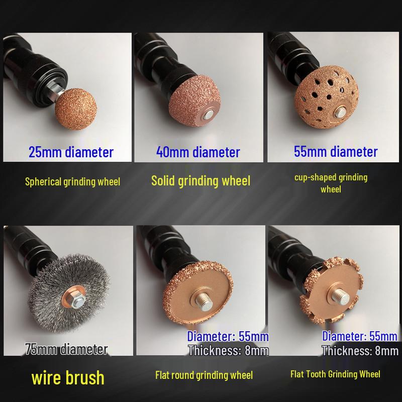 Tire Repair Low-Speed Pneumatic Grinder with Tungsten Steel Grinding Head