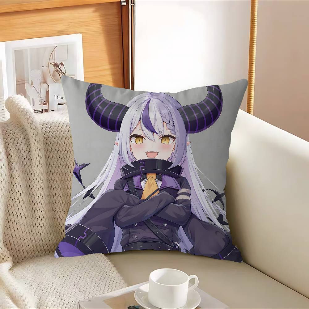 Hololive L-a D-Darknesss Kissenbezug Abnehmbarer Waschbarer Kissenbezug – Ganzjährig Weiches Leinen