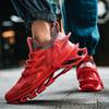 Trendy Blade Shoes Men's Running Shoes Non Slip Fashion Sneakers Breathable Mesh Athletic Training Shoes