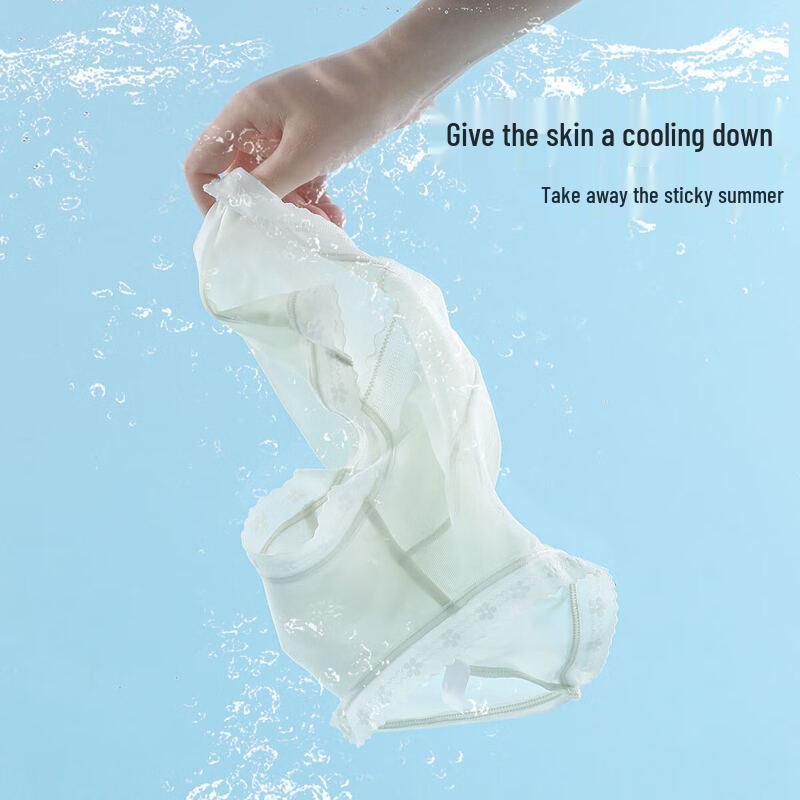 Odifen XKHD16 Damen Mid-Waist Spitze Cool-Touch Slips 3er-Pack