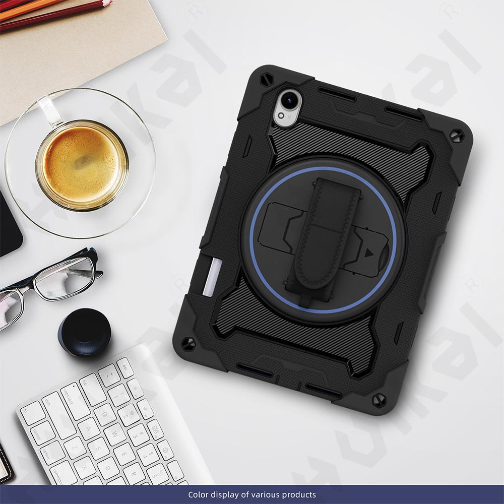 Case For Huawei MatePad 11.5 2026 2025 Tablet Heavy Duty Shockproof Protective Rotating Stand Hand Strap and Pen Holder Black