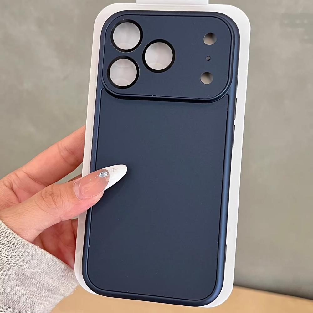 Luxusní matný tvrdý PC matný tenký kryt pro iPhone 17 Air 16 15 14 13 12 11 Pro Max 17pro Pokovená fólie na fotoaparát Ochranný matný kryt