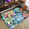 1pc Succulent Garden Themed Rug for Home Decor, Non-slip Office Carpet, Chair mat, Outdoor Mat, Christmas and Halloween gifts-0731122