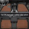 All-Weather Floor Mats for Toyota Vios - Full Coverage TPE Foot Mats with Driver's Seat Original Carpet Replacement.