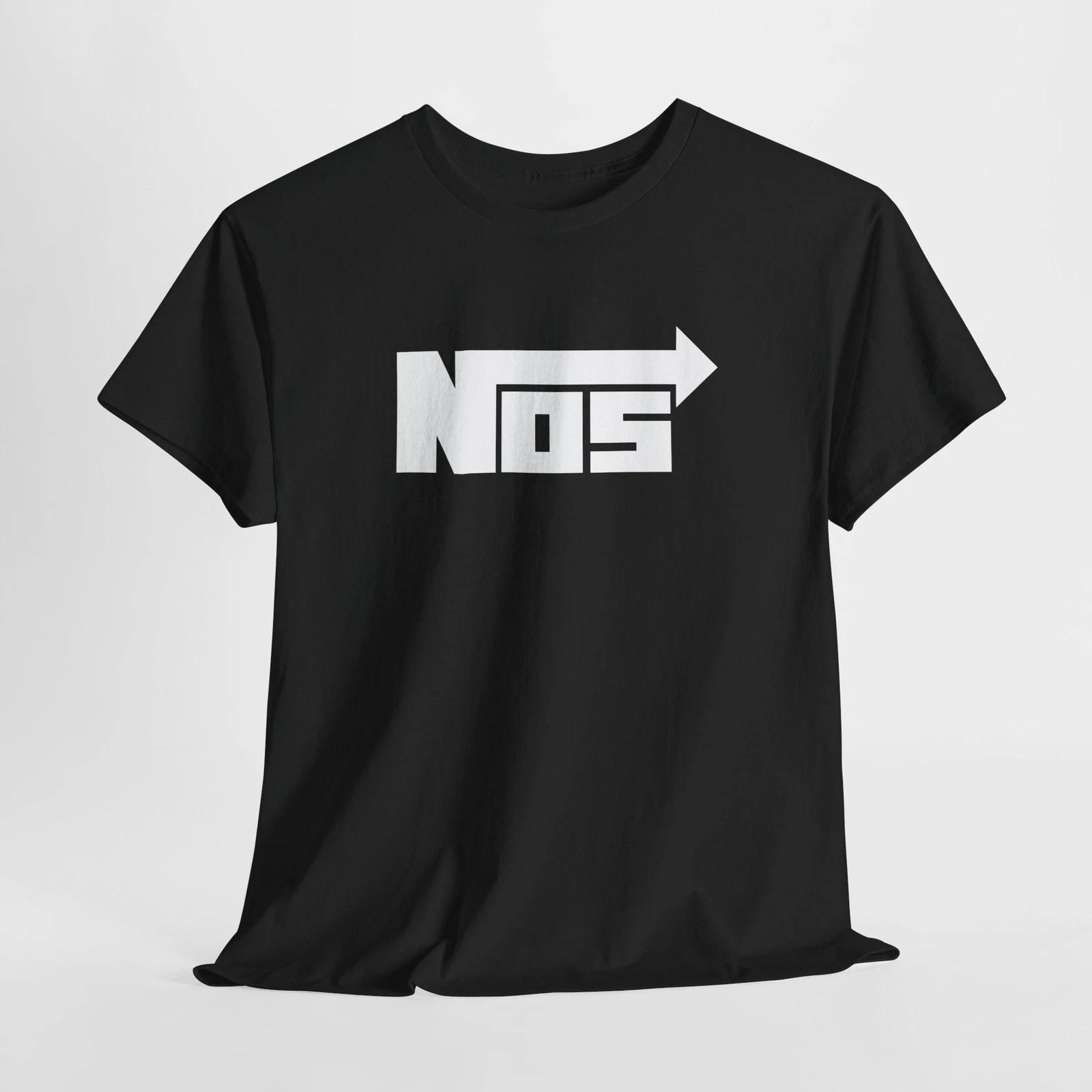 Men s and Women s T-shirts NOS Black T-Shirt – Unisex Racing Nitrous Logo Tee for Men or Women L