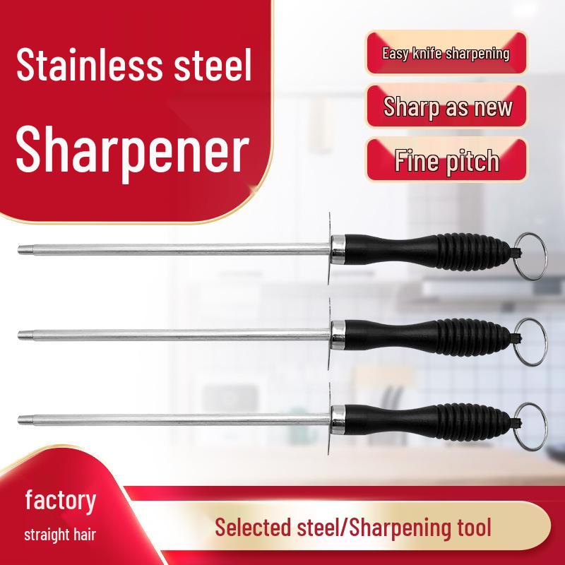 Schärfstab aus Edelstahl mit Gold-Finish für Messer und Scheren