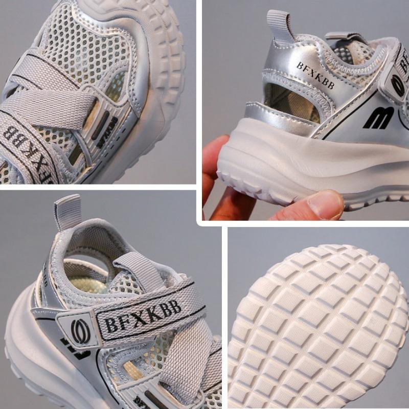 Summer Kids Princess Sneakers Fashion Dad Sandals Girls Mesh Soft Sole Sports Sandals