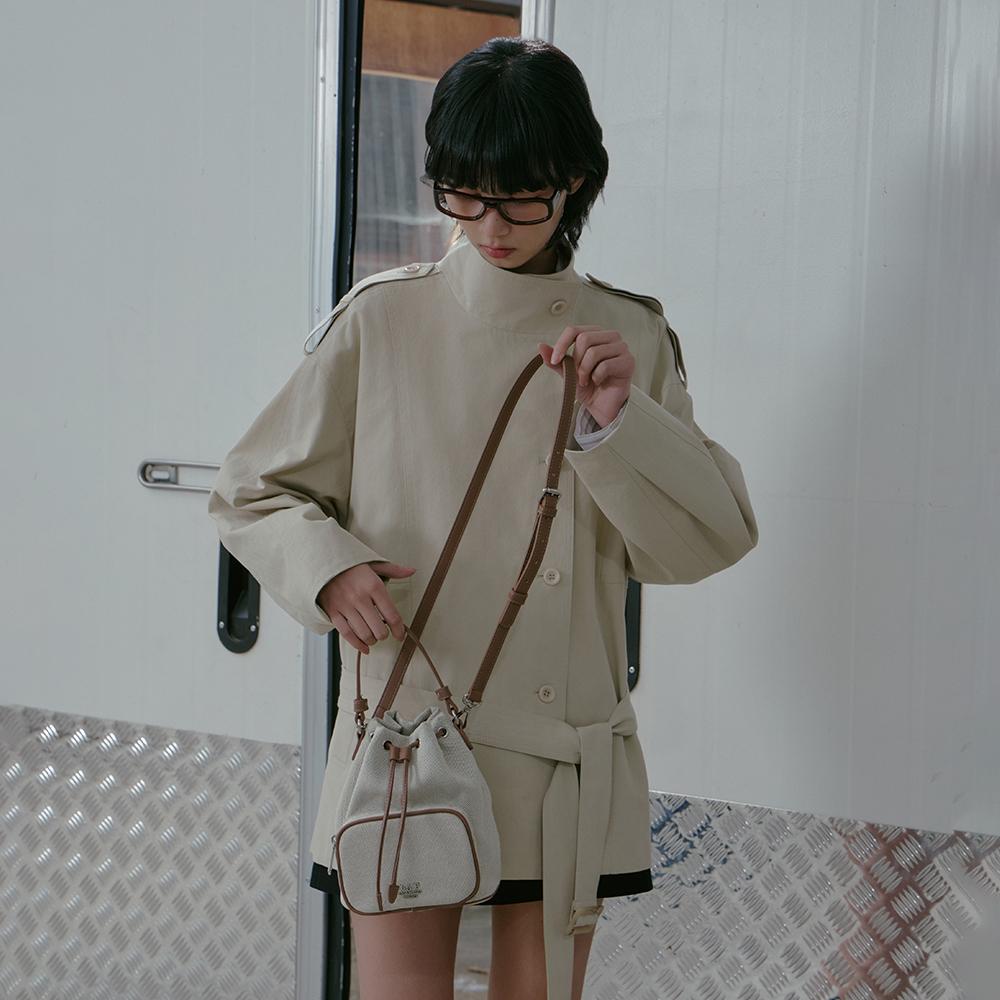 Lap Canvas Pocket Bucket Bag As7Ab202