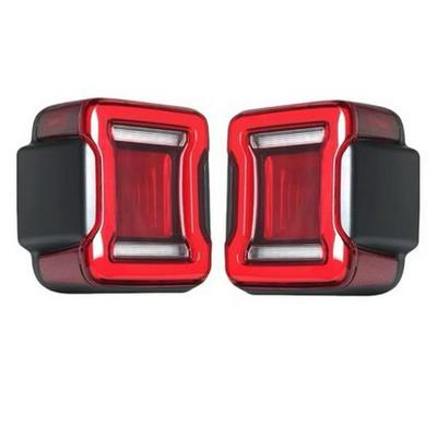 LED Daytime Running Lights with Flowing Turn Signals and Brake Function for 2007-2017 Jeep Wrangler JK Tail Light Tunnel Modifications.