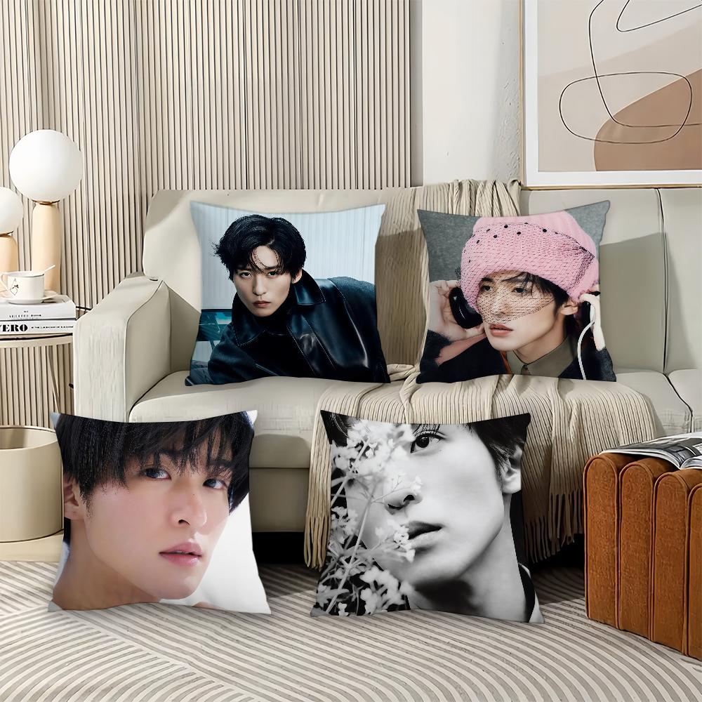 Japanese Actor R-Ren M-Meguro Pillow Case Office Cushions Suitable For Sofa Car Bedroom Decorative Cushion Cover
