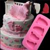 3D Baby Feet Silicone Mold Chocolate Fondant Cake Decorating Baking Paste Mold