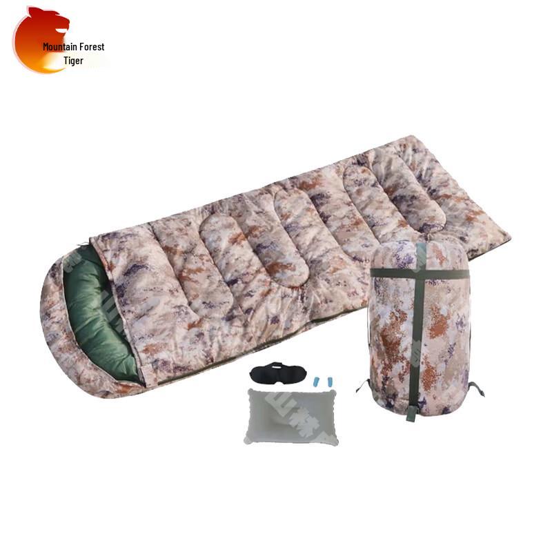 Mountain Forest Tiger Envelope Warm Sleeping Bag