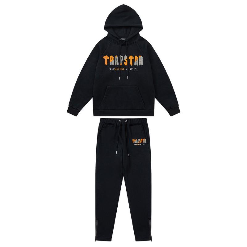 Streetwear Hooded Sweatshirt Set Loose Fit Embroidery Winter Casual Top Youth