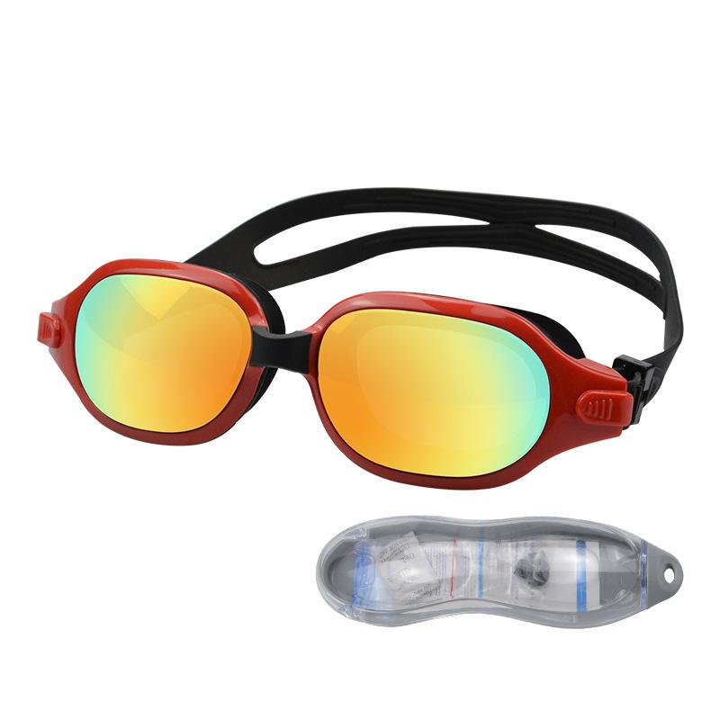 Anrol New Model High-definition anti-fog swimming goggles Large-frame waterproof swimming goggles Swimming equipment#1009