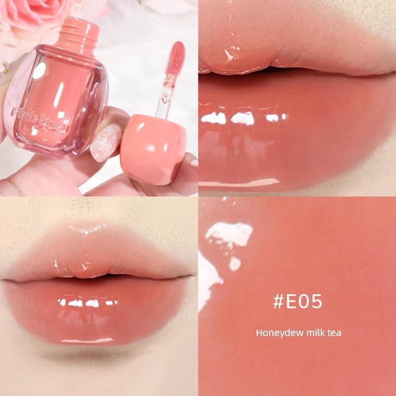 Pinkbear Leather Bear Half Fish Cooperation Ugly Fish Gift Box Hellokitty Lipstick S05 Lip Lacquer Joint Name
