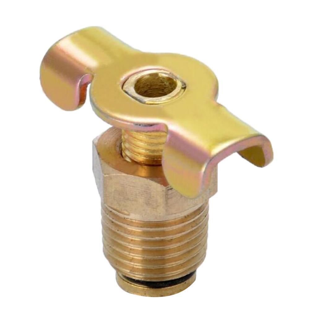 1/4 '' 'NPT Brass Air Compressor Tank Drain Valve Tube Spare Parts Gold