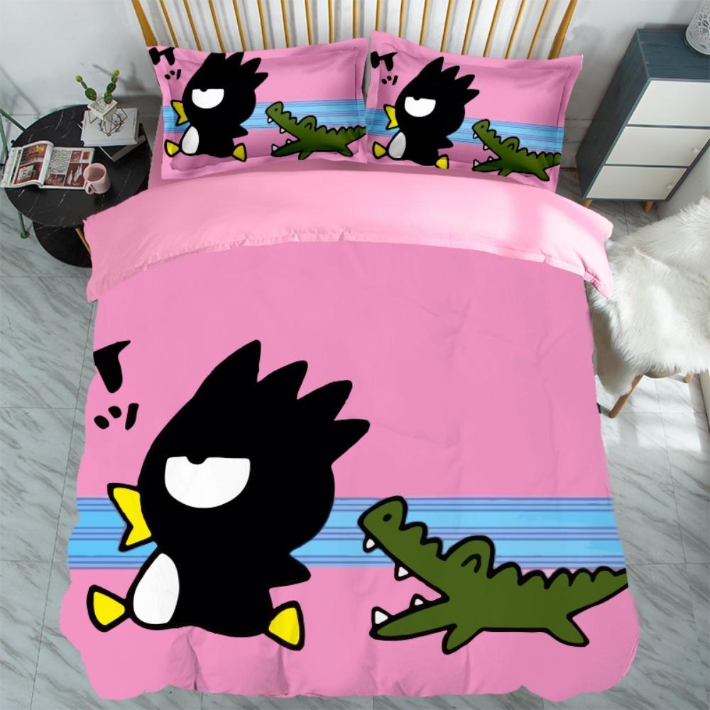 Cool Penguin Duvet Cover Pillowcase Bedding BoyGirl Bedroom Decoration Children-Gift Single Double Large SizeZip Duvet Cover