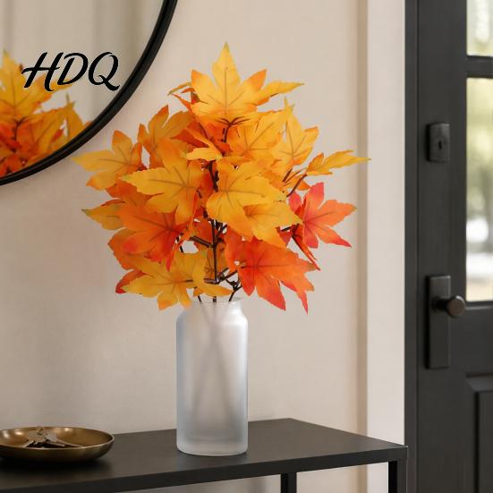 Fake Plants for Home Decor Artificial Maple Leaves Faux Silk Hanging Plant Decor Realistic Cascading Valentine's Day Floral Presents Leaves