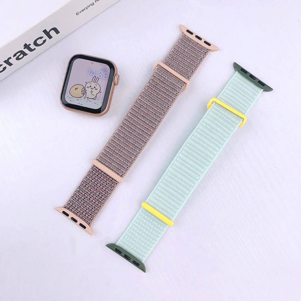 Nylon Loop Strap for Apple Watch Serise 11 Band 46mm 40mm 44mm 45mm 42mm 41mm 38mm Smart Belt Bracelet for IWatch Ultra3 49mm Serise10/9/8/7/6/SE3/5/4