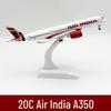 20CM Alloy Boeing 777 Model - Federal Static Display.