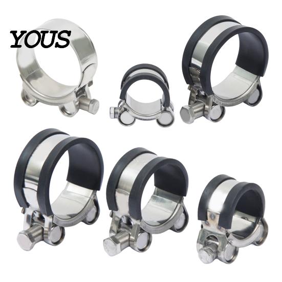 Heavy Duty Hose Clamp Stainless Steel Clamp, Adjustable Clip, Leakproof Plumbing Metal for Automotive, Plumbing, Garden Connection