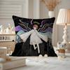 Anime EExperiments LLain Cushion Cover Antidustmite Pillowcase Invisible zipper silky short plush Sofa cushion cover