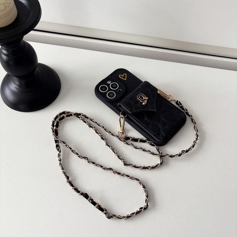 Crossbody Love Card Holder & Coin Purse Case for iPhone 15, 16 & 17 Pro Max