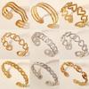 Pulsera de Puño Abierto Irregular de Moda Para Mujer Elegante Brazalete Personalizado Accesorio de Joyería de Mano Regalo