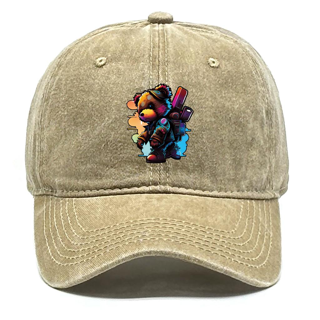 Cool Street Bears Snapback Baseball Cap Unisex Caps For Man Non-Stretch Fabric Stylish Adjustable Caps Perfect For Travelling