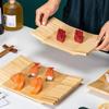 Bamboo Sushi Board Japanese And Korean Cuisine Rectangular Sushi Tray Serving Plate Cooking Sashimi Tableware Wood Platter Board