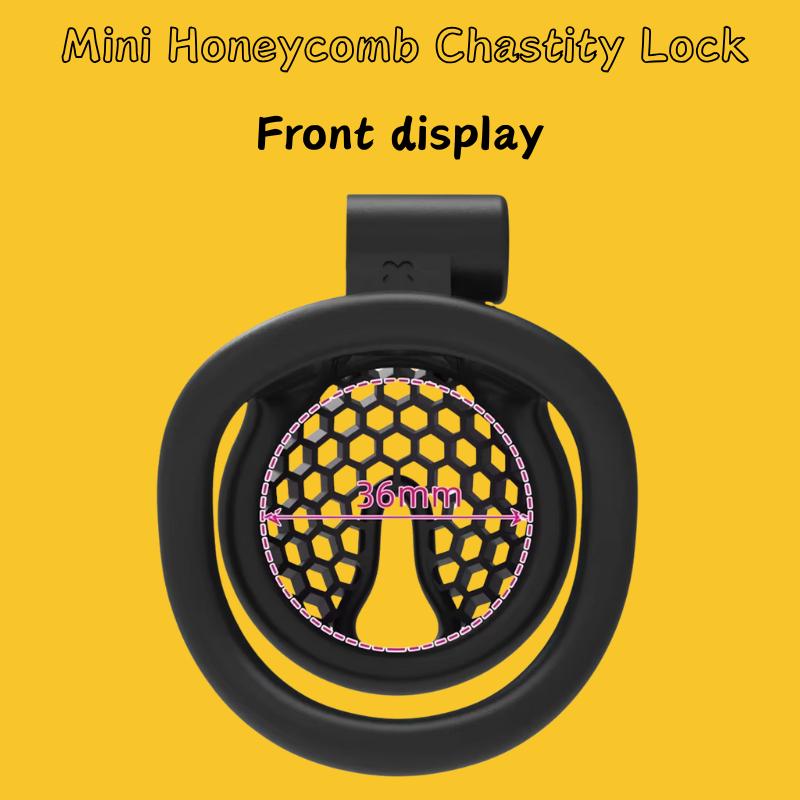 Mini Beehive Chastity Lock for Men Breathable CB Lock Chastity Device Sexy Toy Cock Cage for Adult Fun Supplies