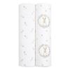Aden Anais Brushing Bunny Set of Muslin Cotton Newborn Baby SWADAEESWC20029 + Swaddles, 2, 112x112cm, Swaddles, Gift,