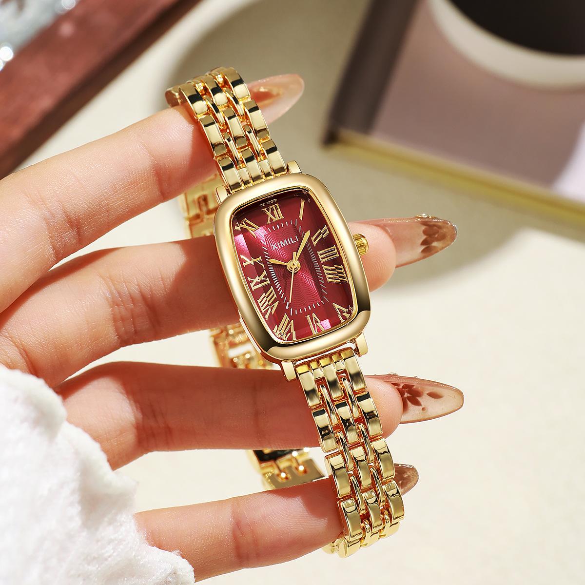 Medieval Small Gold Niche Square Women S Retro Quartz Watch Women S Watch Steel Belt Women S Watch Gold Watch